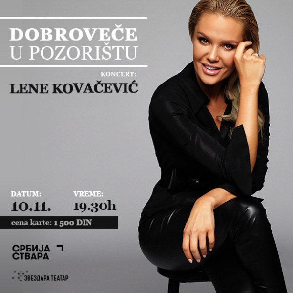 Lena Kovačević koncert Dobrovece u pozoristu
